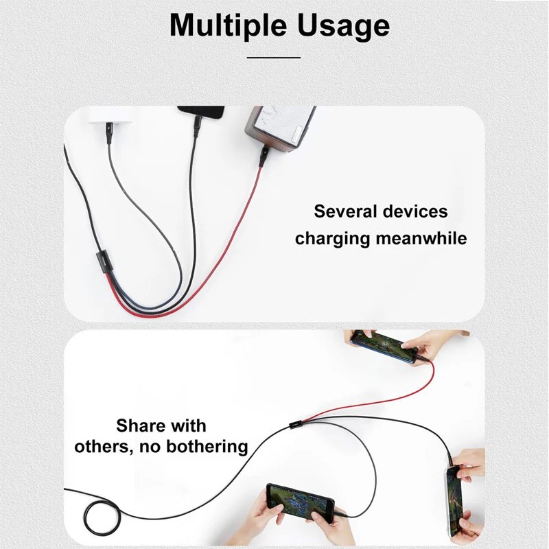Mcdodo 3 in 1 USB Cable 3A Micro USB Type C Cable For iPhone 14 13 12 11 Pro Max Huawei Xiaomi Samsung Phone Fast Charging Cable
