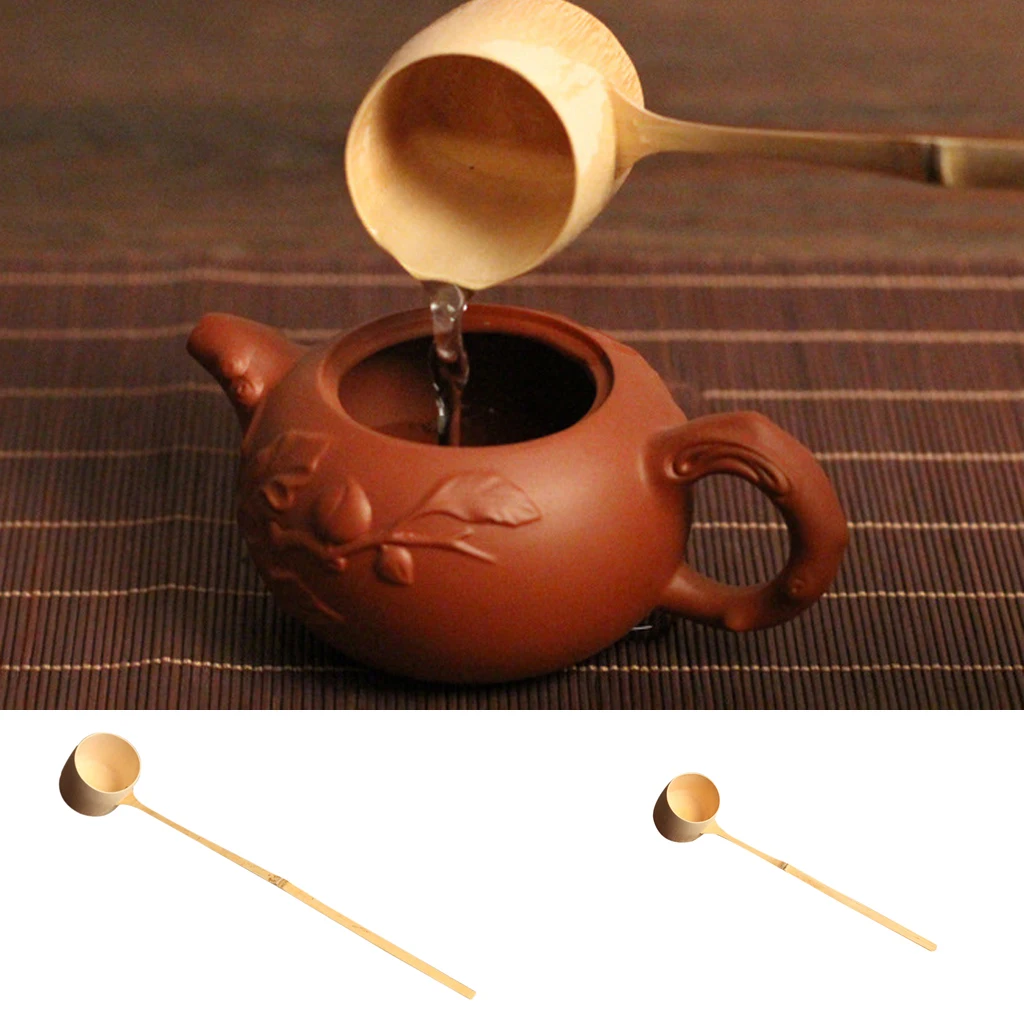 

Durable Water Dipper Water Ladle with Long Handle Japanese Tea Ceremony Supplies Natural Bamboo, 2 Sizes PICK