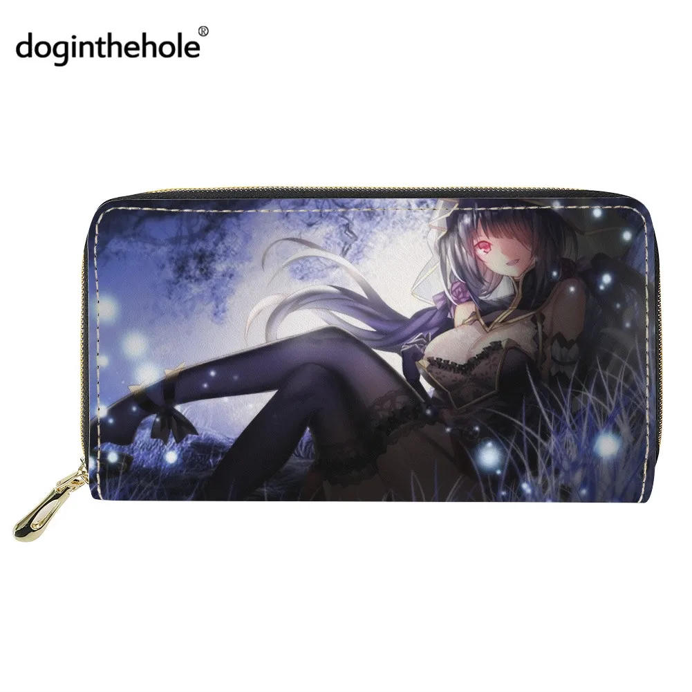 

Doginthehole High Popularity Anime Date A Live Clutch Money Clip Girls Equal PU Leather Long Bag Luxury Kurumi Card Wallet Gift