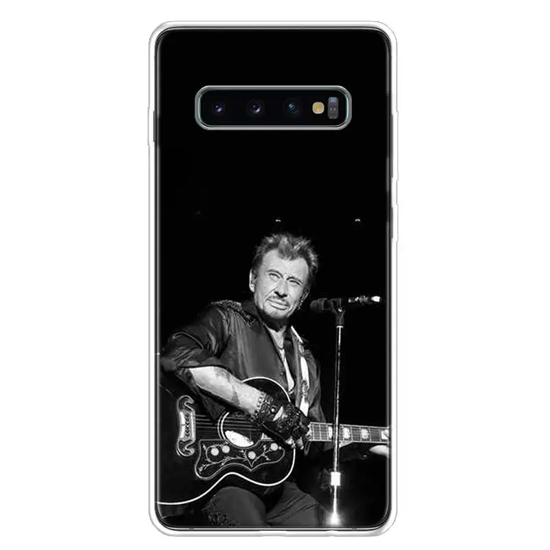 TW148-7 Johnny Hallyday Music Cover Phone Case For Samsung Galaxy S10+ Lite Note 10 9 8 S9 S8 J4 J6 J8 Plus S7 S6 Coque Shell - Цвет: TW148-7