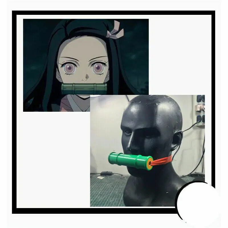 Японское аниме Demon Slayer Kamado Nezuko реквизит для косплея ручная работа Kimetsu no Yaiba уплотнительная бамбуковая трубка палка для клюва