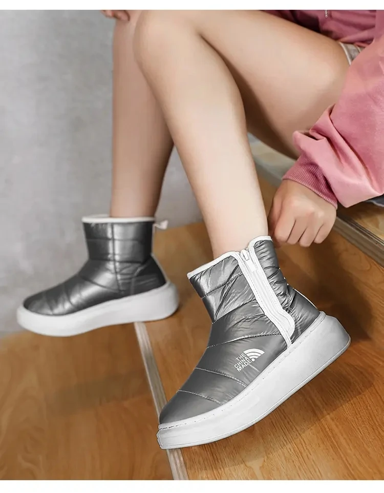 

Men's shoes personality thickening plus snow boots casual trend couple cotton ankle boots winter warm shoes bota casual