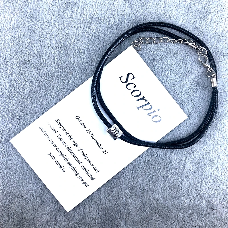 Ожерелье с 12 созвездиями ожерелье в подарок на день рождения карта сообщений для