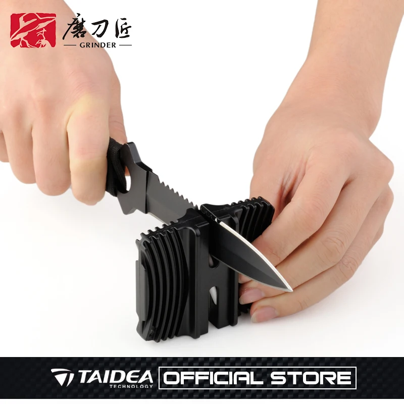 Outdoor Mini Professional Knife Sharpener - YOYAL T0813C, Carbide Sharpening System and TAIDEA Sharpening Tool image 3