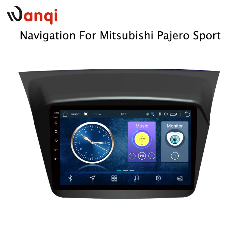 Автомобильный DVD плеер Wanqi 9 дюймов Android 1 GPS навигация для Mitsubishi Pajero Montero Sport 2013 2018