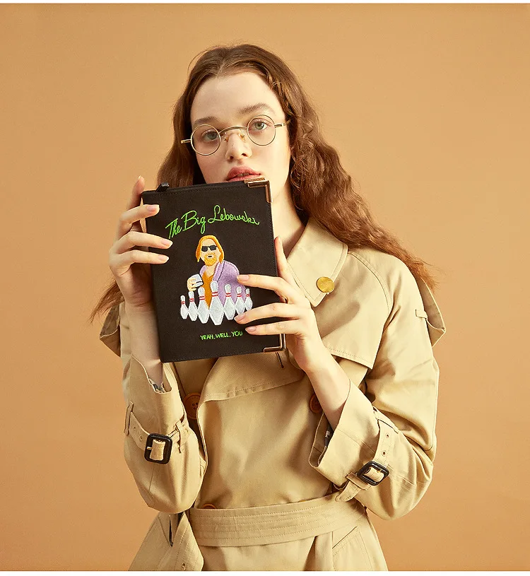 Новая Оригинальная книга серии Диагональ лоскут Женская мода вышивка холст сумка сумки для женщин роскошные сумки