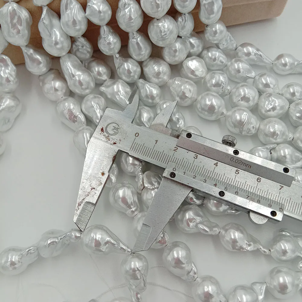 Пресноводные жемчужины в форме барокко большие 11-13 мм x 14-18 100% пресноводные. Цвет с