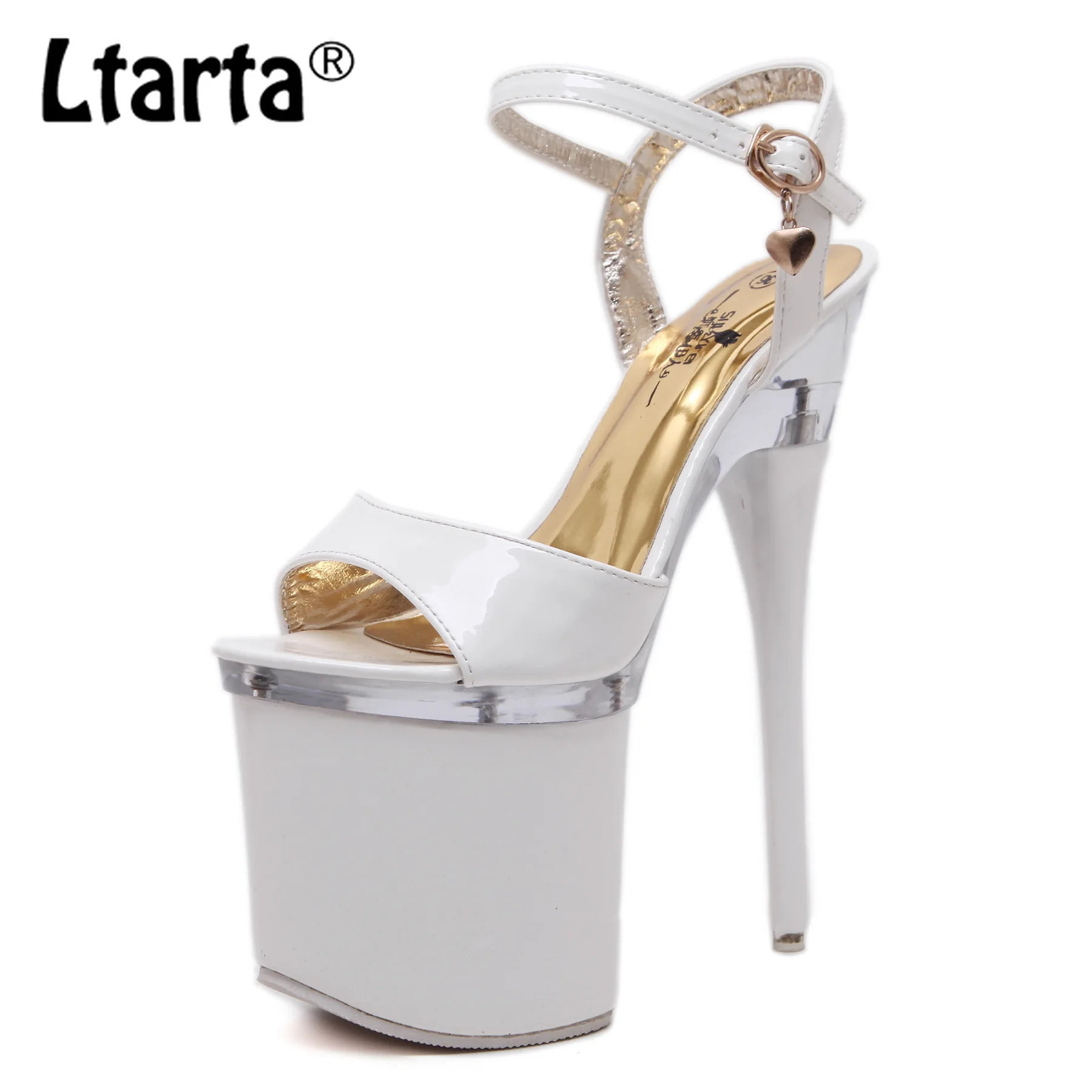 

LTARTA 34-38 Women Sexy Party Super High Heels Platform Fish Toe Sandals for Women 7.5cm platfrom 14cm Sandals LFD-10368