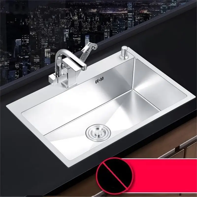 Кухонная раковина с встраиваемым покрытием кухонная из нержавеющей стали |
