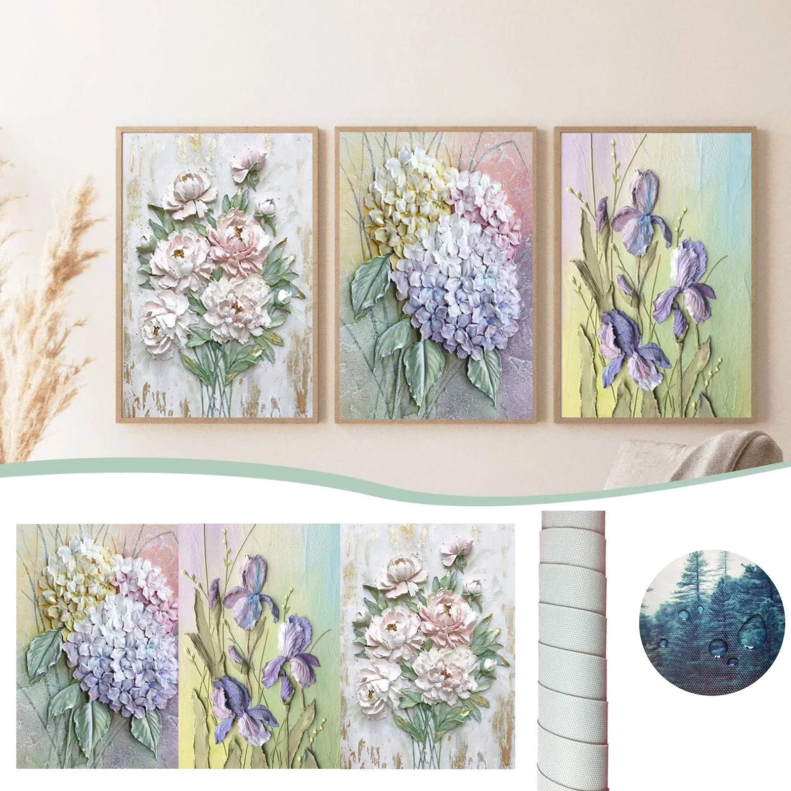 Декорации художественные цветы холст плакаты и принты настенная Картина на