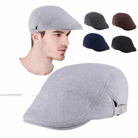 5 colors berets mens and womens fashion classic adjustable travel outdoor cotton cap