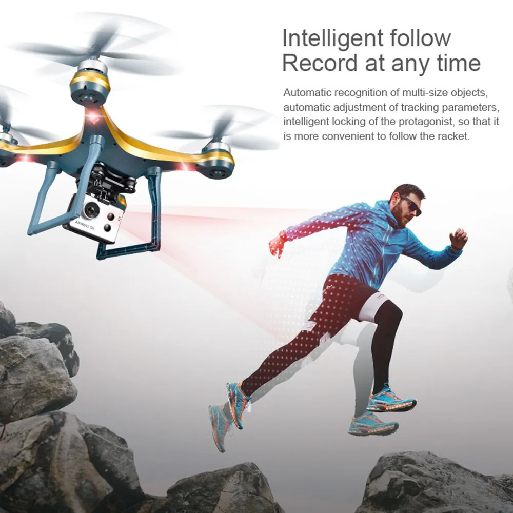 GPS Дроны с HD камерой ESC Wi Fi FPV Drone RC Quadcopter автоматическим возвратом вертолета 20 мин.