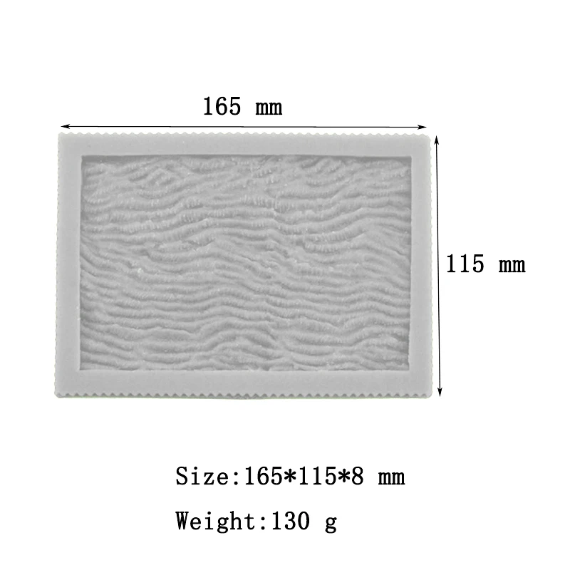 Силиконовая форма для торта с рисунком коралловых волн мастики конфет и шоколада
