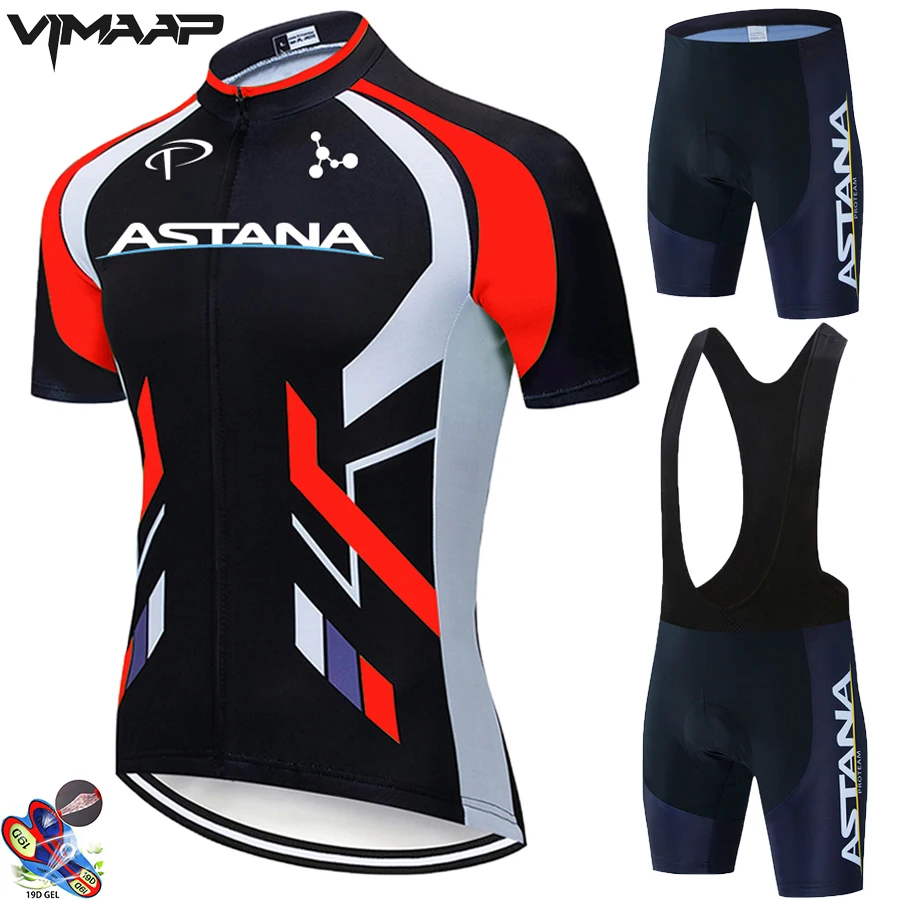 

ASTANA 2021 Pro Team Cycling Jersey Set 19D Bib Bike Clothing MTB Ropa Ciclismo Bicycle Wear Clothes Mens Short Maillot Culotte