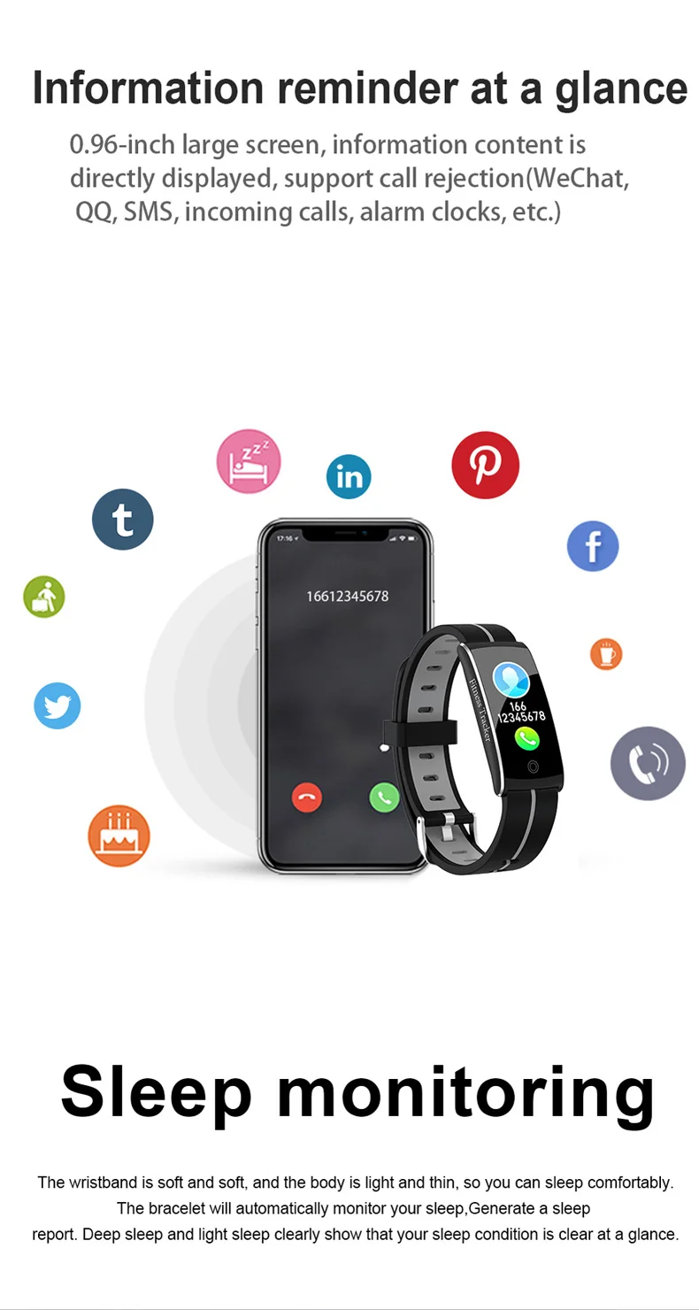 KSUN KSS903 умный браслет с монитором сердечного ритма ЭКГ кровяное давление IP68 фитнес-трекер Wrisatband Смарт-часы