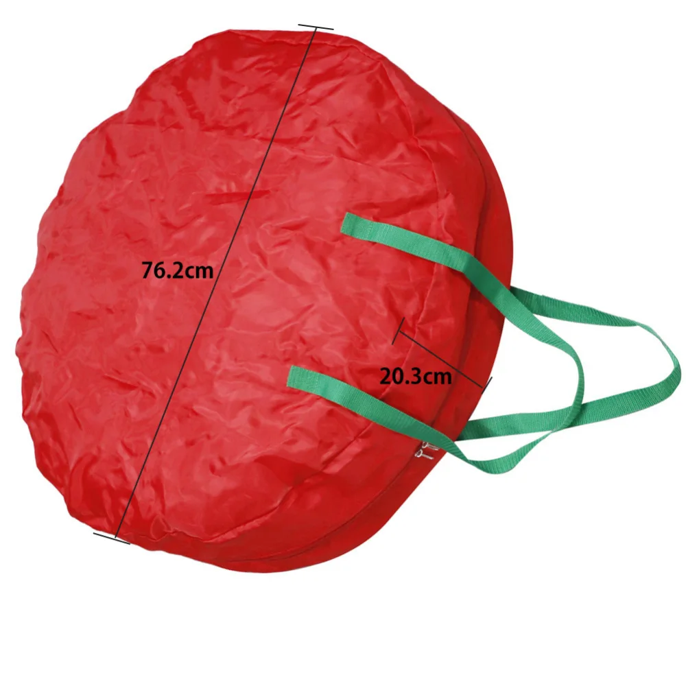 Праздничный Рождественский венок ПВХ сумка для хранения 30-дюймовых венков