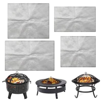 high quality fireproof cloth fire pit mat grill mat pad deck protector for camping patio deck lawn protection