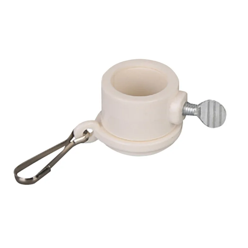 

2 Pcs Plastic Flagpole Mounting Rings Set With Fixed HookAnti Wrap 360 Rotatable Ring With Carabiners new