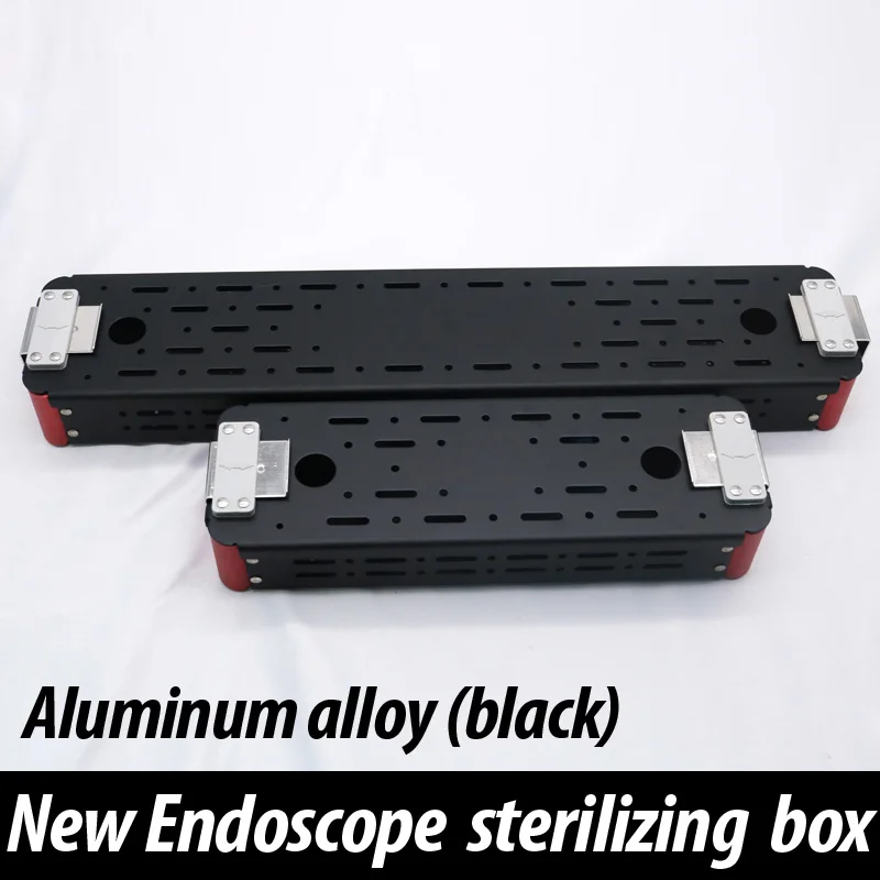 Aluminum alloy sterilizing box for endoscopic instruments sterilizing box for high-temperature and high-pressure instruments