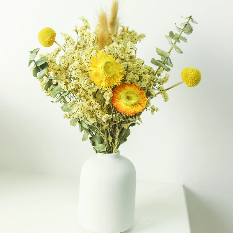 Сушеные листья эвкалипта в виде хвоста кролика розового золота украшение из