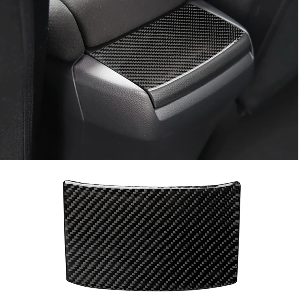 

Rear Seat Decoration Cover Trim Sticker Decal for Honda Civic 2016 2017 2018 2019 Car Interior Accessories Carbon Fiber