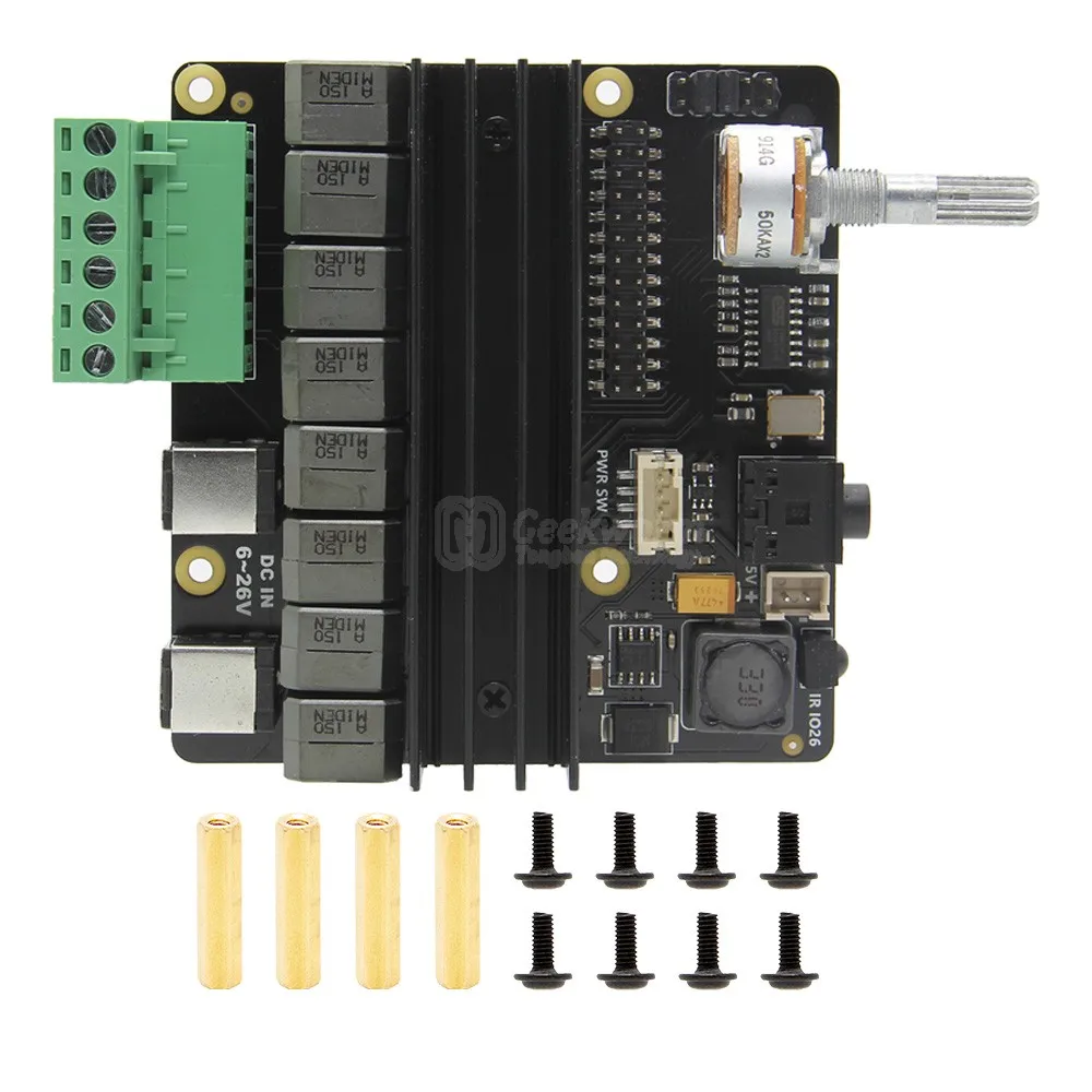 Raspberry Pi 4 Модель B/3B+/3B HIFI DAC Full-HD усилитель класса D звуковая карта, X450 аудио Плата расширения Raspberry Pi музыкальный плеер