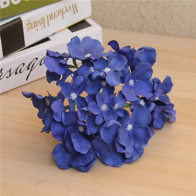 

Hot sale Hydrangea bouquet artificial plum blossom family wedding decoration gift mini flocking new fabric