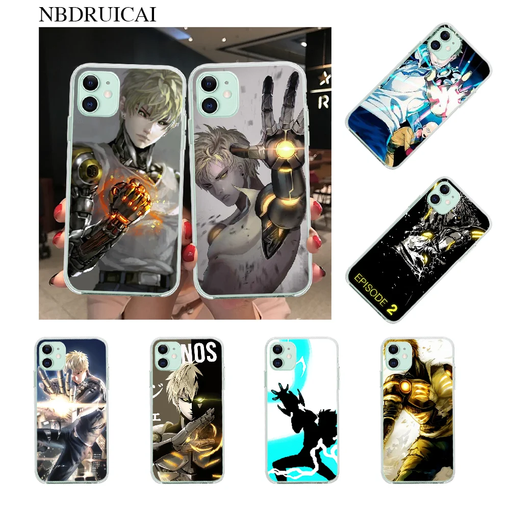 NBDRUICAI One Punch Man Genos Модный черный мягкий чехол для телефона iPhone 11 pro XS MAX 8 7 6 6S Plus X 5S SE XR