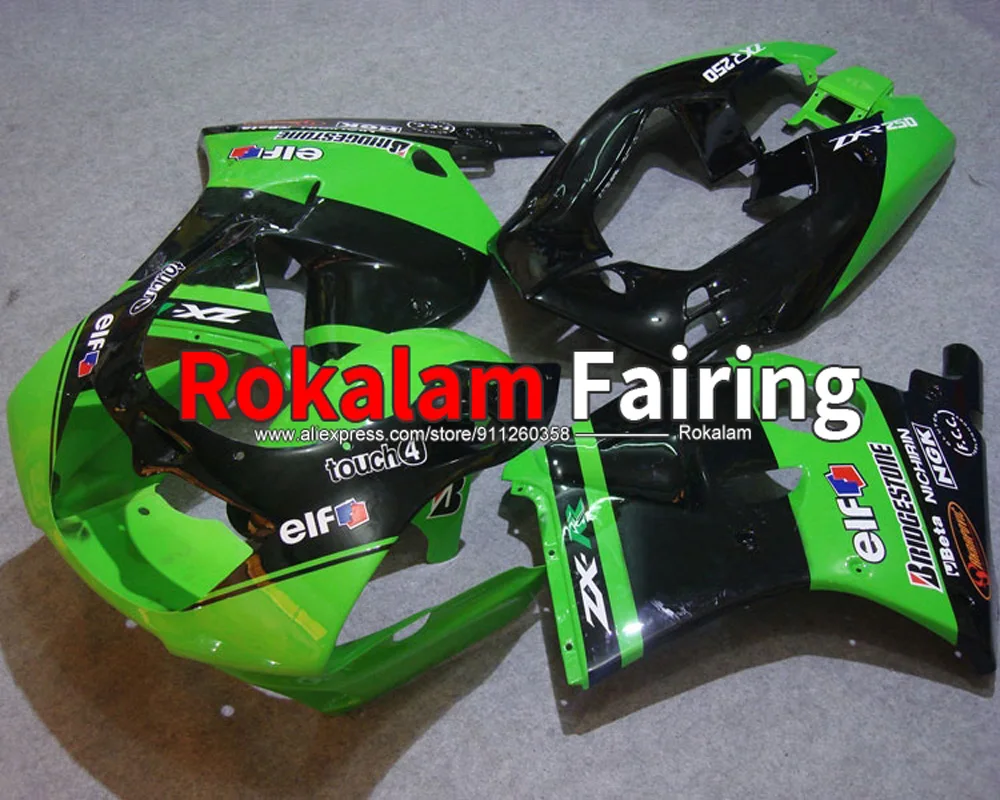 

Bodywork For Kawasaki Ninja ZXR250 1990 1991 1992 1993 1994 1995 1996 1997 1998 Green Black Motorbike Fairing Kit