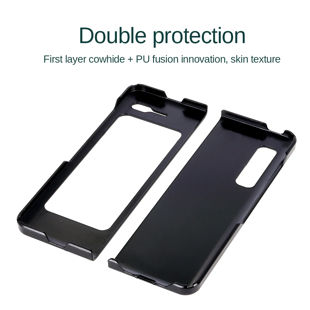 

Crocodile leather phone case Cover For Samsung Galaxy Fold W20 Sheepskin leather Back Case Shockproof