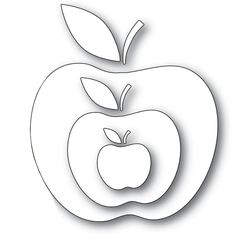 Многослойная рамка Nested Apple новые металлические пресс формы для скрапбукинга