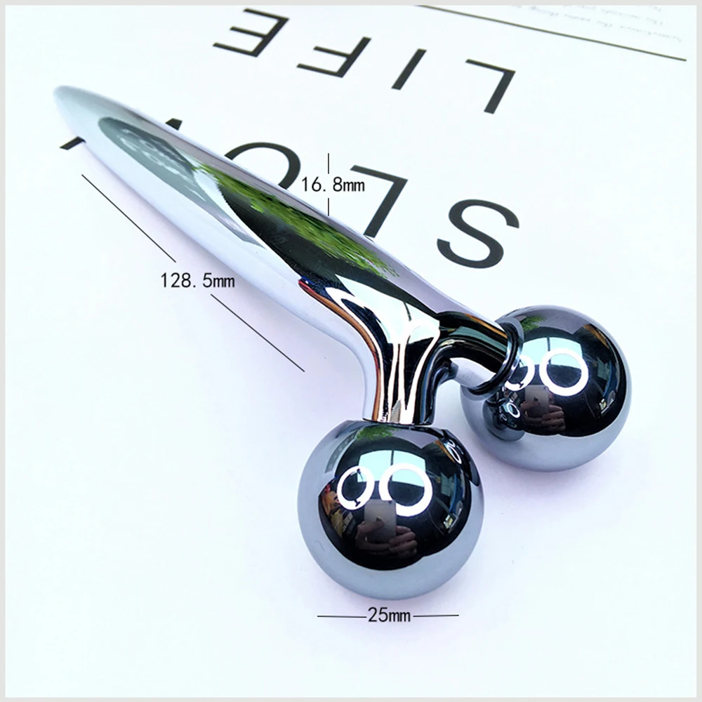 Натуральный терагерцовая энергии каменный массажер для лица массажный ролик из