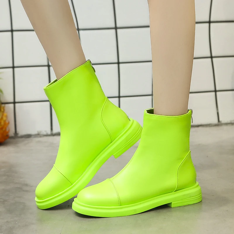 Rimocy из искусственной кожи Водонепроницаемый женские ботильоны 2019 осенняя одежда