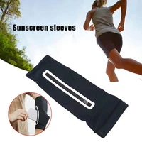 1pc unisex short arm warmer for mobile phone stretch armband wrist running sunscreen bag riding arm bag