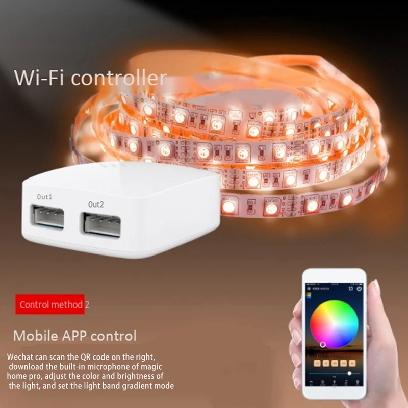 

WS2812B Wi-Fi 2 SPI Alexa Google Home WS2811 WS2812 WS2815 DC5-24V