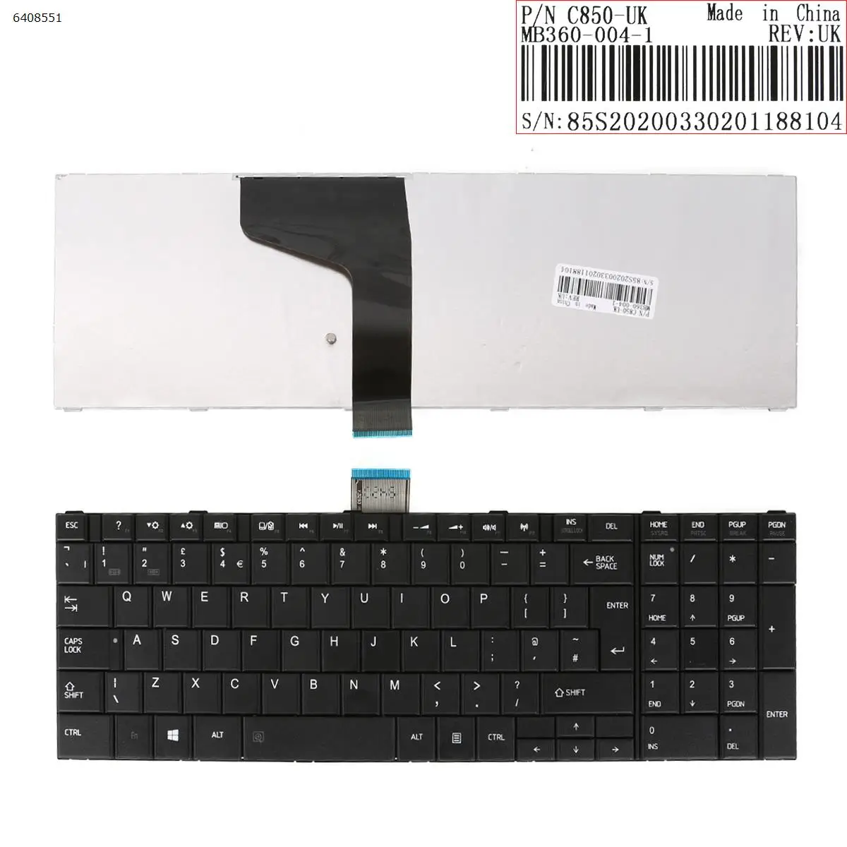 Клавиатура для ноутбука Toshiba Satellite L870 L870D L875 L875D L950 L950D L955 L955D L970 L970D L975 L975D белая |