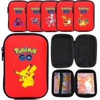 new pokemon charizard game cards 60 capacity cards holder album hard case card holder book holder earphone storage box toy gifts