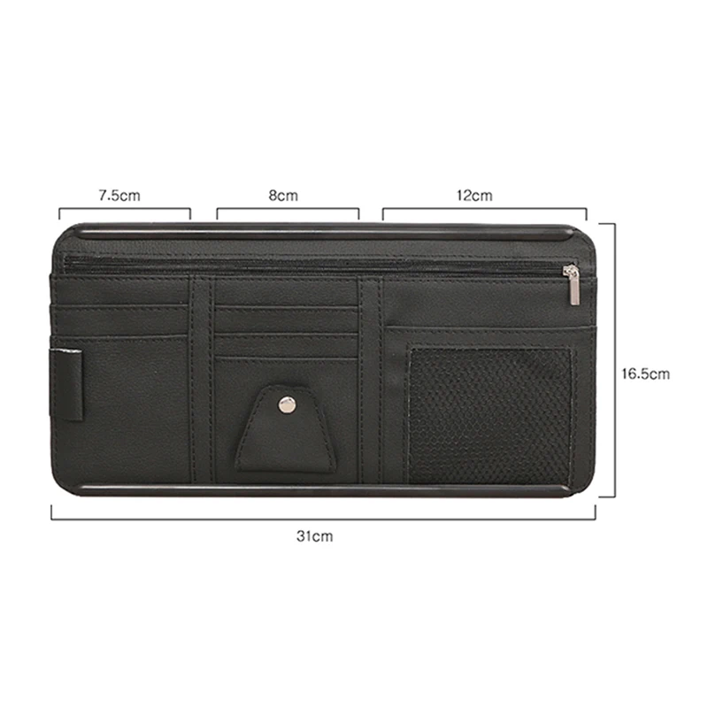 Автомобильный солнцезащитный козырек очки Билл ручка Бизнес держатель для карт