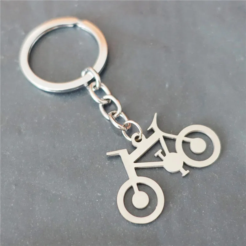 Модный велосипедный брелок из нержавеющей стали ювелирный брикет для мужчин и