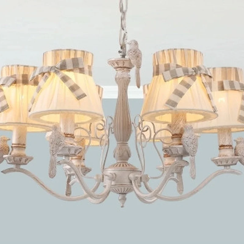 Креативный съемный тканевый оттенок 2017 новая садовая люстра романтическая