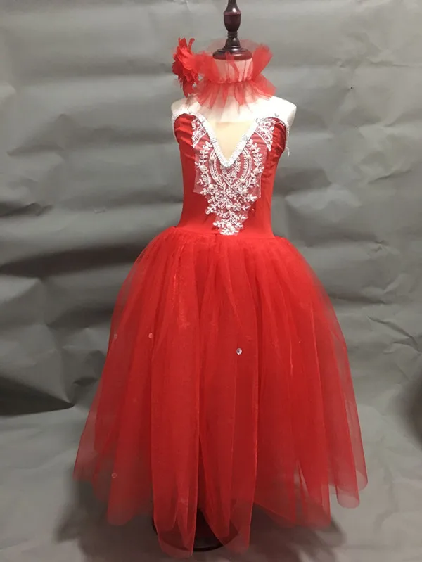 Новинка романтическое балетное платье для девочек профессиональная балетная