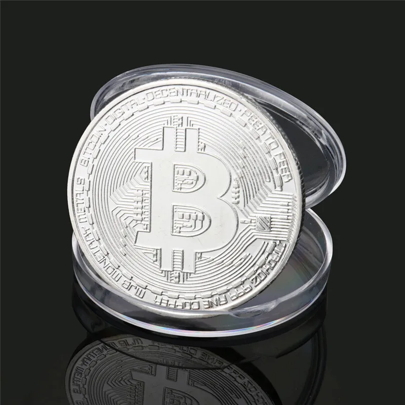 Позолоченный Bitcoin монета коллекционные подарок Casascius Бит арт коллекция монет BTC