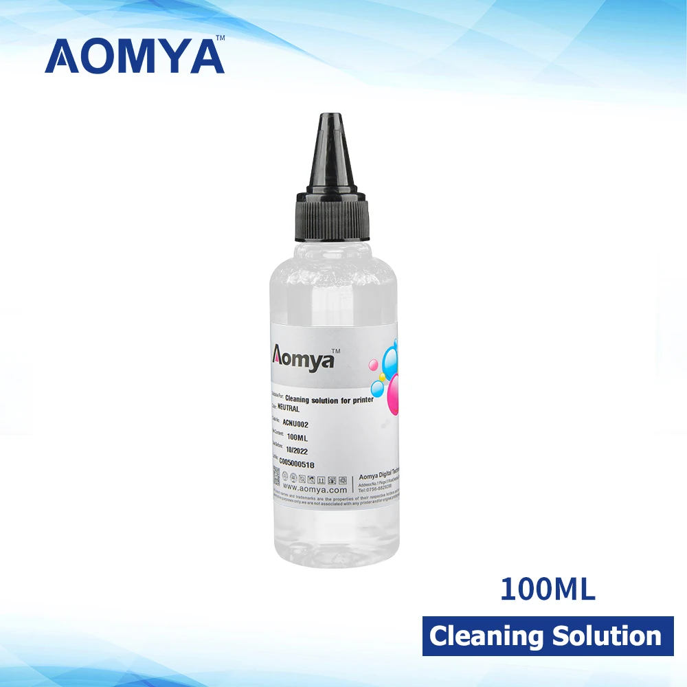 

100ml Aomya Printer Cleaning Solution For Pigment And Dye Ink Compatible For Canon Printers Non OEM