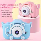 Детская Цифровая видеокамера HD 1080P, игрушки с двойной камерой, цветной дисплей 2,0 дюйма, детский подарок на день рождения, игрушки для детей #