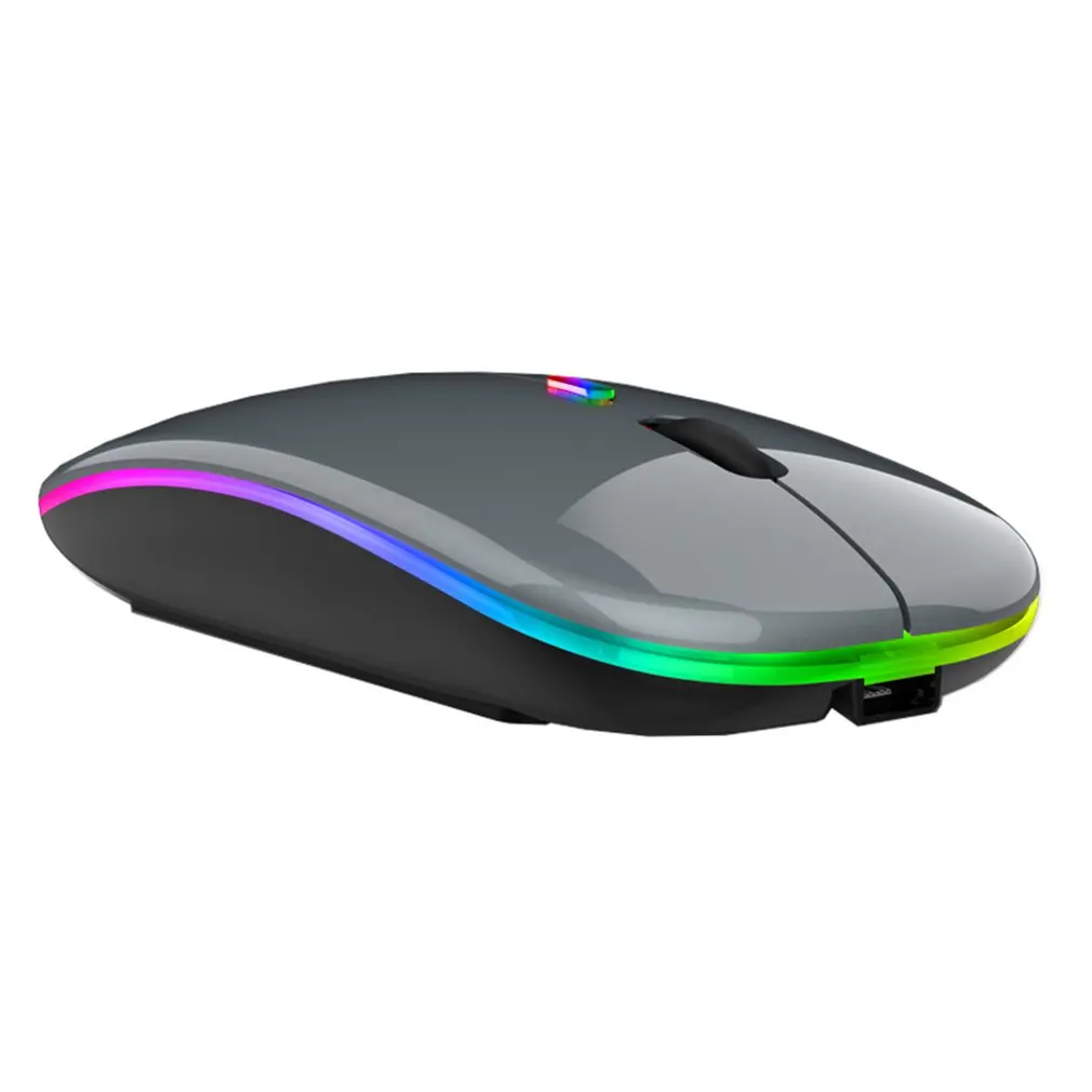 

Беспроводная мышь, Bluetooth 2,4G, Бесшумная игровая мышь для ноутбука, геймерская перезаряжаемая мышь для компьютера, 4 кнопки, высокоскоростная ...