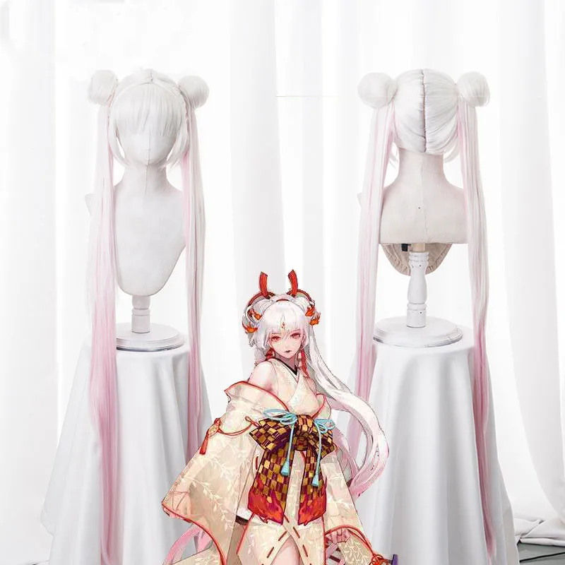 

New Fashion Game Onmyoji Cosplay Theme Party Role Wigs Shiranui Cosplay Wig 120 CM Long Heat Resistant Synthetic Hair Wigs