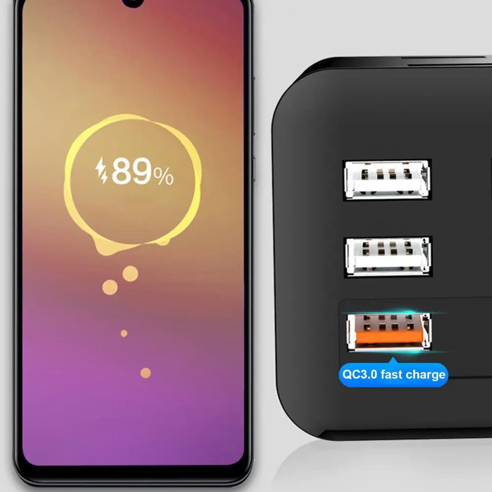 

Низкое энергопотребление QCc 3,0/Type-C/USB 12 В/24 В до 220 В умный преобразователь для грузовика