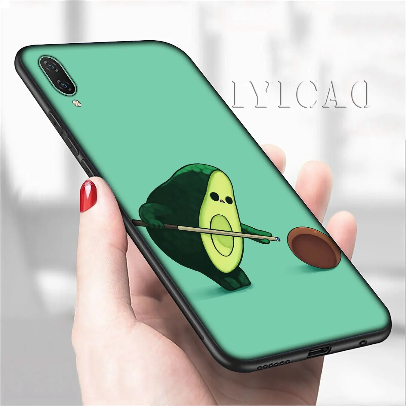 IYICAO милые авокадо художественный принт черный мягкий чехол для телефона Xiaomi mi 9 9T