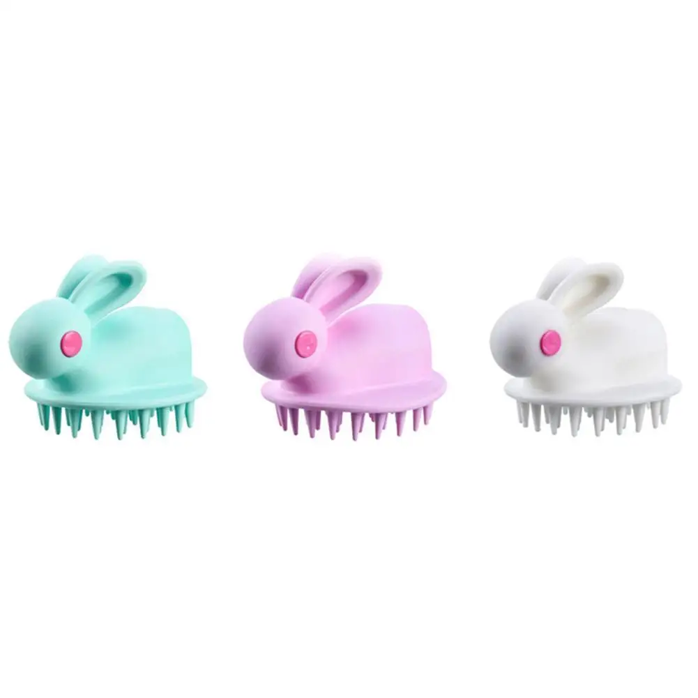 

Rabbit Hair Comb Shampoo Scalp Hair Massager Head Body Scalp Massage Brush Comb Hair Washing Comb Shower Brush Bath Spa