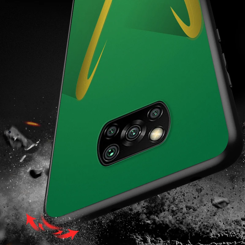 

Cool Marvel loki Art For Xiaomi Poco X3 NFC M3 M2 X2 F3 F2 Pro C3 F1 Mi Play Mix 3 A2 A1 6X 5X Black Phone Case Cover